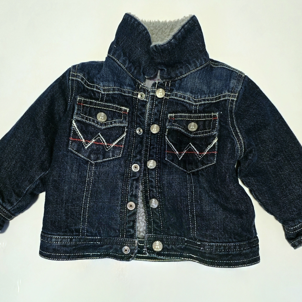 Wrangler Kids Denim Jacket with Sherpa Collar